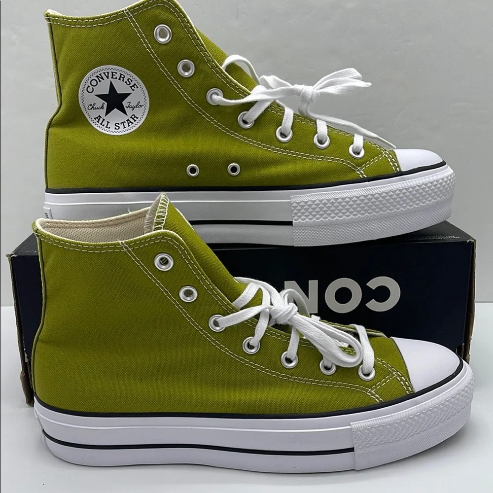 Converse WMNS High Top Platform Sneakers A08286F
CTAS LIFT HI MAGIC FOREST/WHITE - Picture 1 of 16